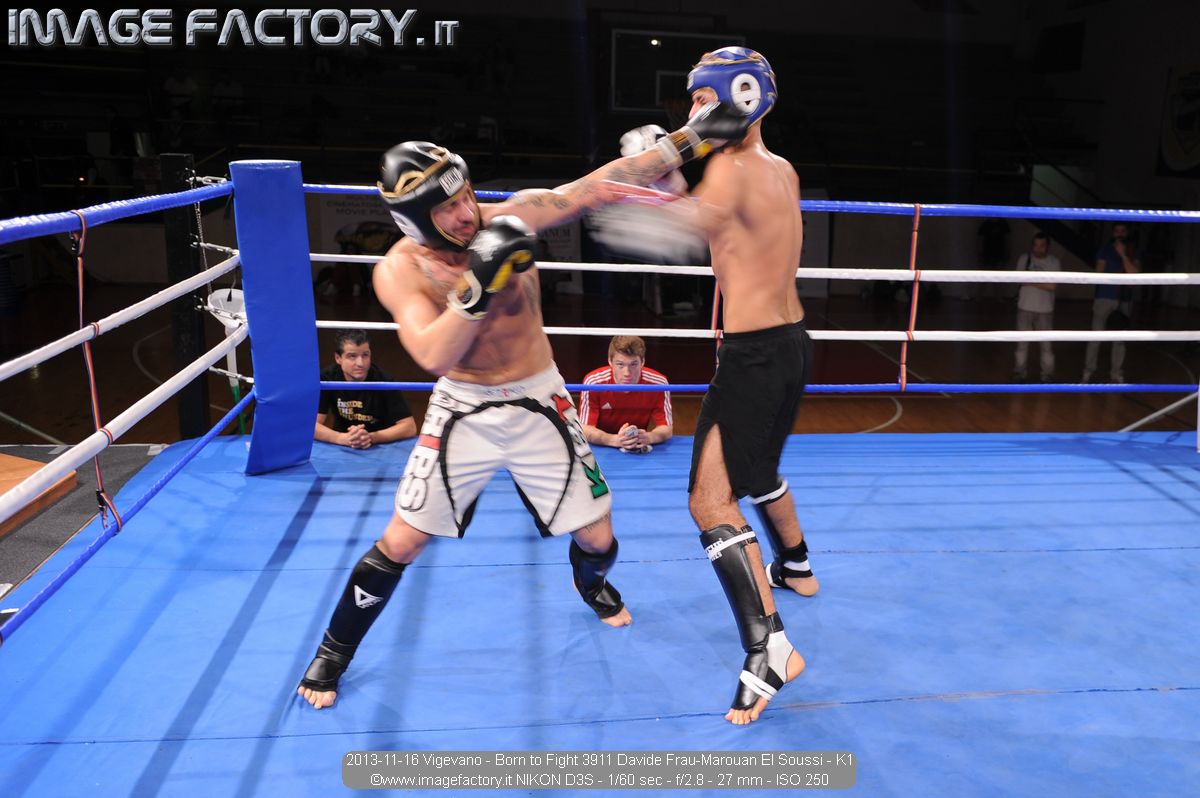 2013-11-16 Vigevano - Born to Fight 3911 Davide Frau-Marouan El Soussi - K1